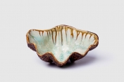 Small Sea Clam Bowl, Mint & Abalone