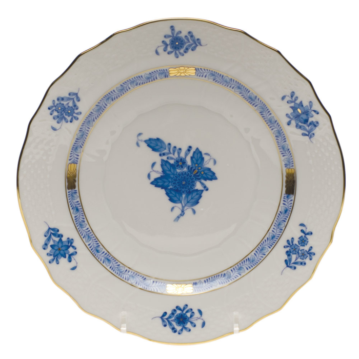 Chinese Bouquet Blue Salad Plate  7.5"D