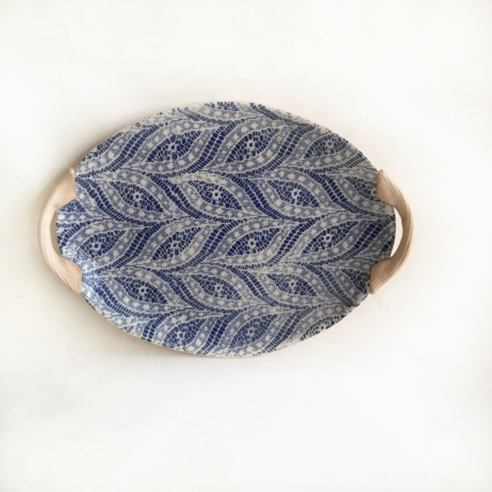 Terrafirma Ceramics Oval Tray with Handles