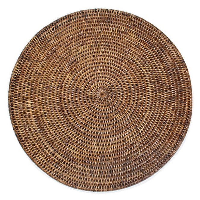 15" rattan round placemat