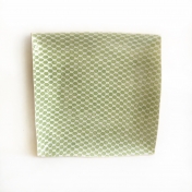 13" Square Dot Citrus