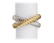 Deco Twist Napkin Rings, Set of 4