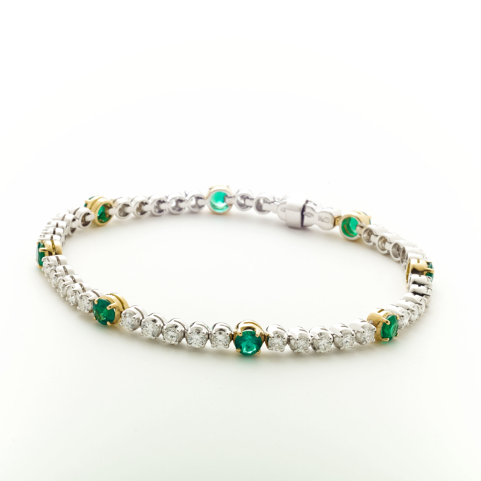 Emerald and Diamond Bracelet