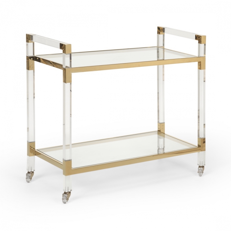 Acrylic Bar Cart Elizabeth Bruns, Inc.
