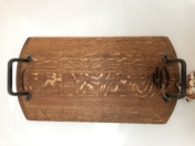 Rectangular Vintage Oak Platter