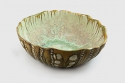 Large Sea Urchin Bowl Mint Tortoise