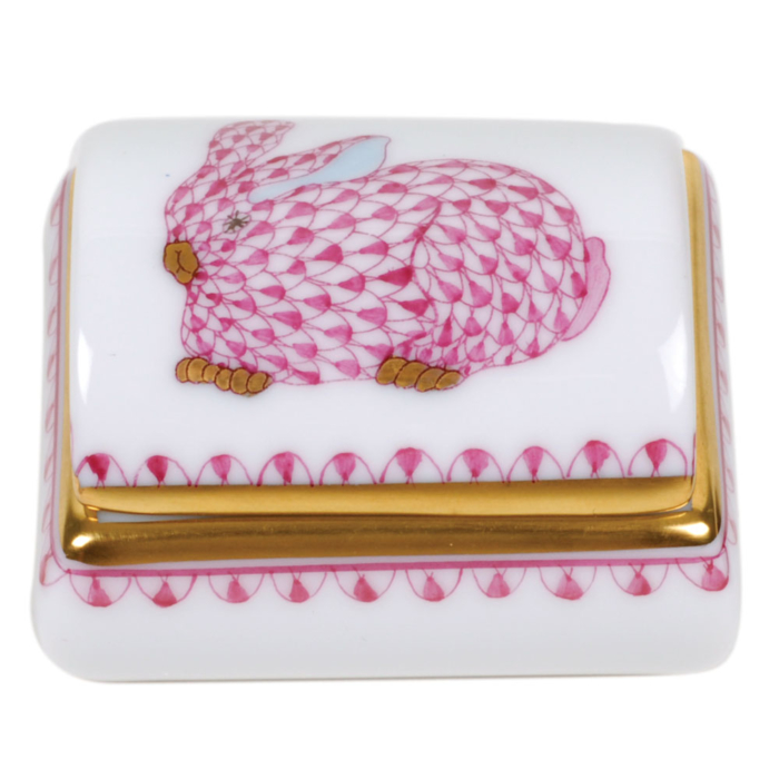 Raspberry Fishnet Fancy Tooth Fairy Box - Pink 1.75"L