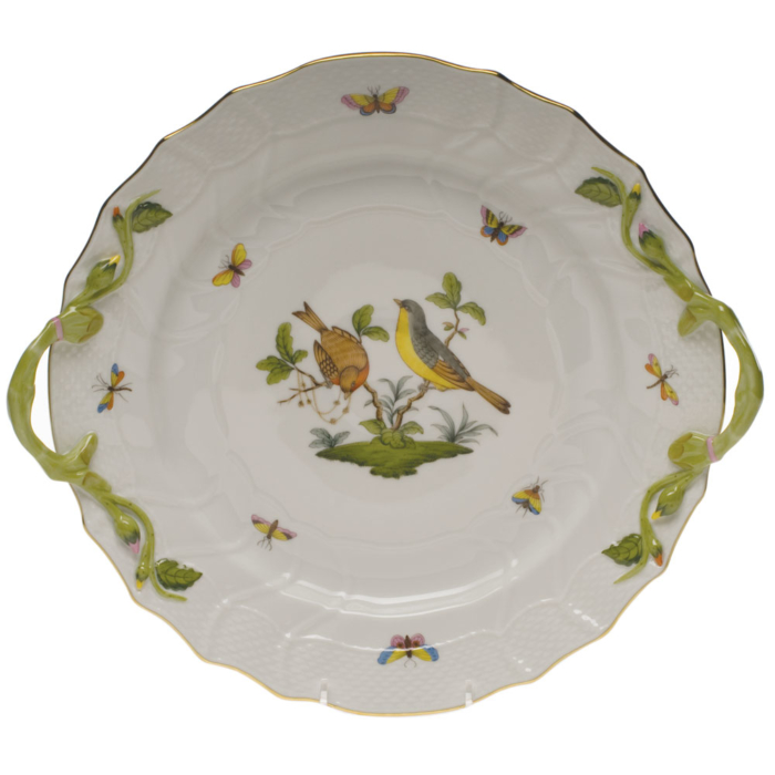 Rothschild Bird Chop Plate With Handles  12"D