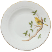 Song Bird Dessert Plate - Warbler 8.25"D