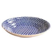 Terrafirma Ceramics centerpiece bowl dot cobalt